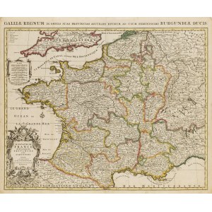 Alexis-Hubert Jaillot Nicolas Sanson, Mapa Lotaryngii (La Lorraine qui Comprend Les Duches de Lorraine et de Bar et les Balliages des Evesches et des Villes de Metz), 1710