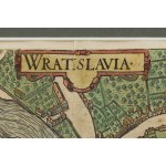 Georg Braun &amp; Franz Hogenberg, Mappa di Breslavia (Wratislavia), 1588