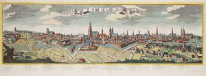 Friedrich Bernhard Werner (1690 Poplar - 1776 Wroclaw), Panorama of Wroclaw from the South, 1740