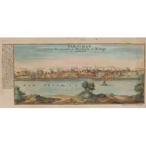 Gabriel Bodenehr (1664 Augsburg - 1758 Augsburg), Varsavia sotto Augusto II (Warschau. Die gewöhnliche Residenz der Könige in Polen), 1720