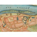 Gabriel Bodenehr (1664 Augsburg - 1758 Augsburg), Varsavia. Pianta della città, 1740 circa