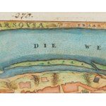 Gabriel Bodenehr (1664 Augsburg - 1758 Augsburg), Varsavia. Pianta della città, 1740 circa