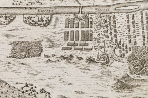 Matthäus Merian (1593 Basel - 1650 Schwalbach), First day of the Battle of Warsaw during the Polish-Swedish War, 28.07.1656, 1743