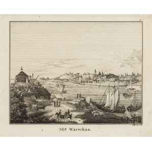 nieznany, Widok Warszawy od strony Pragi (Warschau), około 1835