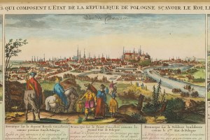 Henri Abraham Châtelain (1684 Paris - 1743 Amsterdam), View of Krakow, Warsaw and Vilnius (Carte des trois ordres qui composent l'Etat de la Republique de Pologne), 1718