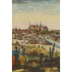 Henri Abraham Châtelain (1684 Paryż - 1743 Amsterdam), Widok Krakowa, Warszawy i Wilna (Carte des trois ordres qui composent l’Etat de la Republique de Pologne), 1718