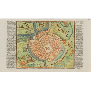 Gabriel Bodenehr (1664 Augsburg - 1758 Augsburg), Poznań. Plan miasta, 1740