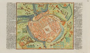 Gabriel Bodenehr (1664 Augsburg - 1758 Augsburg), Poznań. City plan, 1740