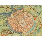 Gabriel Bodenehr (1664 Augsburg - 1758 Augsburg), Poznań. Plan miasta, 1740