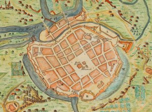 Gabriel Bodenehr (1664 Augsburg - 1758 Augsburg), Poznań. City plan, 1740