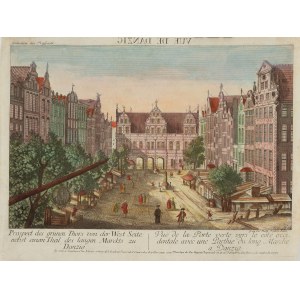Balthasar Friedrich Leizel (1727-1802), Długi Targ (in immagine speculare), vista da ovest, 1780 ca.