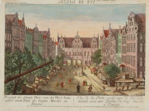 Balthasar Friedrich Leizel (1727 - 1802), Long Market (in mirror image), view from the west, ca. 1780