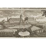 Erik Dahlberg (1625 - 1703 ), Pianta e vista del castello di Łowicz (Ichnographia operum quibus SRM Sueciae Lovitzium...), 1696