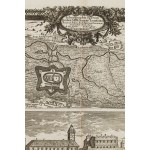 Erik Dahlberg (1625 - 1703 ), Pianta e vista del castello di Łowicz (Ichnographia operum quibus SRM Sueciae Lovitzium...), 1696
