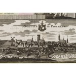 Matthäus Seutter (1678 Augsburg - 1757 Augsburg), Mappa di Stettino (Stetinum celeberrima et munitissima Pomeraniae Metropolis...), 1740