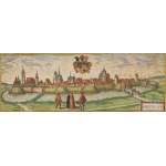 Georg Braun & Franz Hogenberg, Panorama of Legnica, 1618