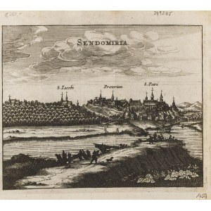 Andreas Cellarius (1596 - 1665), Mapa Sandomierza, 1658