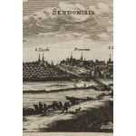 Andreas Cellarius (1596 - 1665), Mapa Sandomierza, 1658