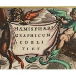 Hendrik II Hondius (1597 - 1651), Emisferi meridionali del cielo e della terra, con rappresentazione di figure dello Zodiaco