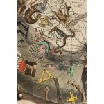 Hendrik II Hondius (1597 - 1651), Emisferi meridionali del cielo e della terra, con rappresentazione di figure dello Zodiaco