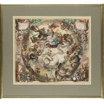 Hendrik II Hondius (1597 - 1651), Emisferi meridionali del cielo e della terra, con rappresentazione di figure dello Zodiaco