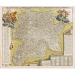 Johann Baptist Homann (1663 - 1724 ), Map of Rome ("Urbis Romae Veteris ac Modernae Accurata"), 1716