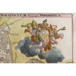 Johann Baptist Homann (1663 - 1724 ), Map of Rome ("Urbis Romae Veteris ac Modernae Accurata"), 1716