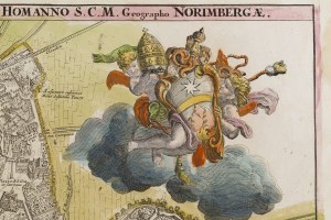 Johann Baptist Homann (1663 - 1724 ), Map of Rome (