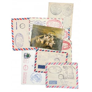 SET OF ENVELOPES FROM PEACEKEEPING MISSIONS OF POLISH MILITARY CONTINGENTS + POSTCARD