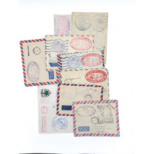 SET OF ENVELOPES FROM PEACEKEEPING MISSIONS OF POLISH MILITARY CONTINGENTS + POSTCARD