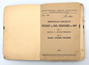 PĚCHOTNÍ PISTOLE V.1933 A REVOLVER WZ. 1895 - 1949