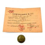 SET SERVICE TO POLAND. 20 BRIGADE ,,SP Set of badges and ID cards