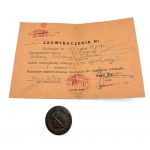 SET SERVICE TO POLAND. 20 BRIGADE ,,SP Set of badges and ID cards