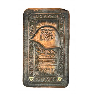 COMMEMORATIVE COPPER PLATE XXX YEARS OF LWP