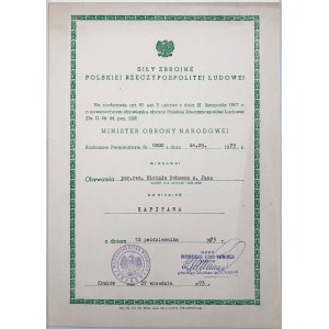NOMINACJE NA STOPIEŃ KAPITANA I MAJORA ’73, ‘81