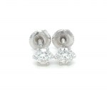 1.07 GR GOLD EARRINGS WITH DIAMONDS - DH-E458 - DH-E458