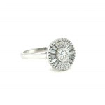 WHITE GOLD RING 6.43 GR WITH DIAMOND - DH-R716