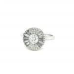 WHITE GOLD RING 6.43 GR WITH DIAMOND - DH-R716