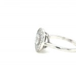 WHITE GOLD RING 6.43 GR WITH DIAMOND - DH-R716