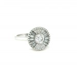 WHITE GOLD RING 6.43 GR WITH DIAMOND - DH-R716