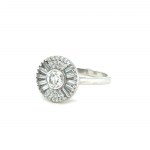 WHITE GOLD RING 6.43 GR WITH DIAMOND - DH-R716