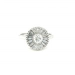 WHITE GOLD RING 6.43 GR WITH DIAMOND - DH-R716