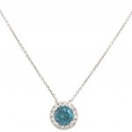 3.02 GR GOLD CHOKER WITH BLUE DIAMONDS - PND20210