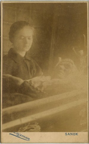 Sanok, Weizman J. - Woman at the coffin, ca. 1890.
