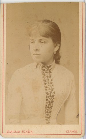 Kraków, Bizanski St. - Witkowska Wanda née Chrzanowska, ca. 1880.