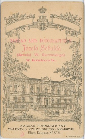 Kraków, [Rzewuski W.], Sebald J. - Woman, ca. 1887.