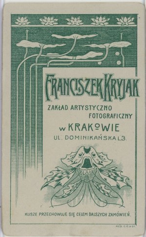Krakow, Kryjak Fr. - Woman, ca. 1900.