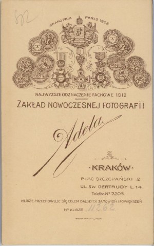 Krakow, Adela - Male, ca. 1900.