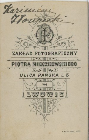 Lviv, Mieczkowski P. - Male, ca. 1880.