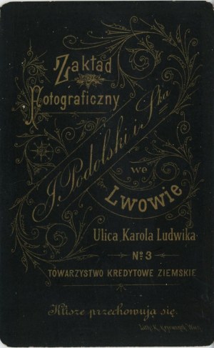 Lviv, Podolsky J. and Ska - Male, ca. 1885.